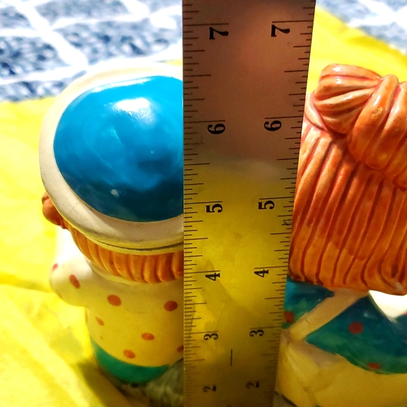 Vtg. 1971 Ceramic Raggedy Ann & Andy Bank - Picture 7 of 16